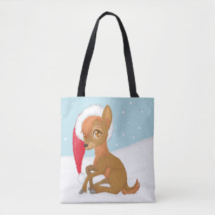 Bolsa Tote Baby Christmas Reindeer