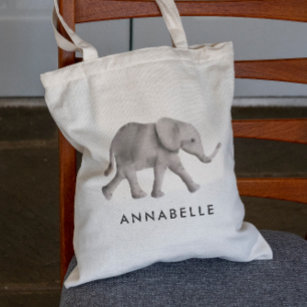 Bolsa Tote Baby Elephant Personalised Tote Bag for Child