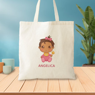 Bolsa Tote Baby Girl Pink Jumpcase Personalizado