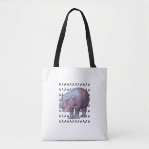 Bolsa Tote Baby Hippo Moo Deng Topo