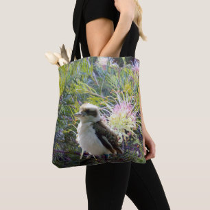 Bolsa Tote Baby Kookaburra Em Grevillea Bush,