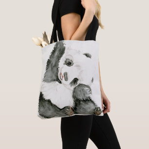 Bolsa Tote Baby Panda Cute e Furry