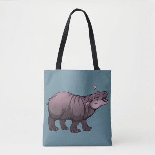 Bolsa Tote Baby Pigmy Hippo