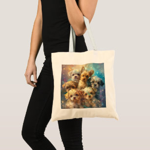 Bolsa Tote Baby Puppies Arte Digital