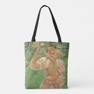 Bolsa Tote Baby Reaching for a Apple por Mary Cassatt