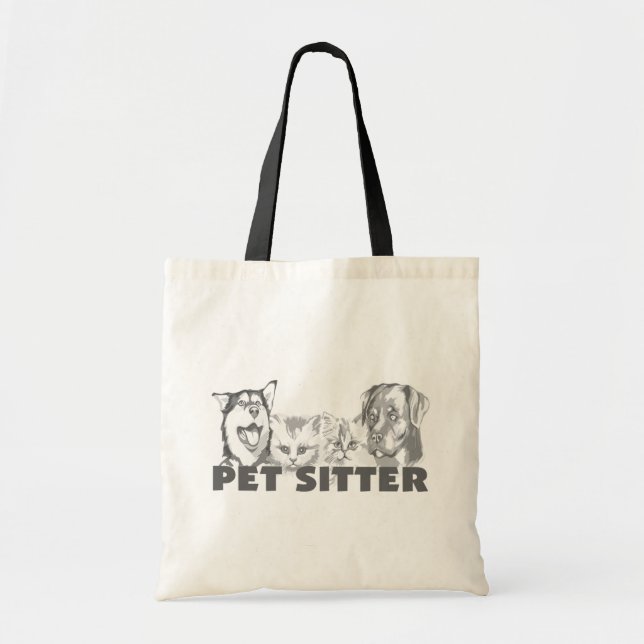 Bolsa Tote Baby-sitter do animal de estimação (Frente)