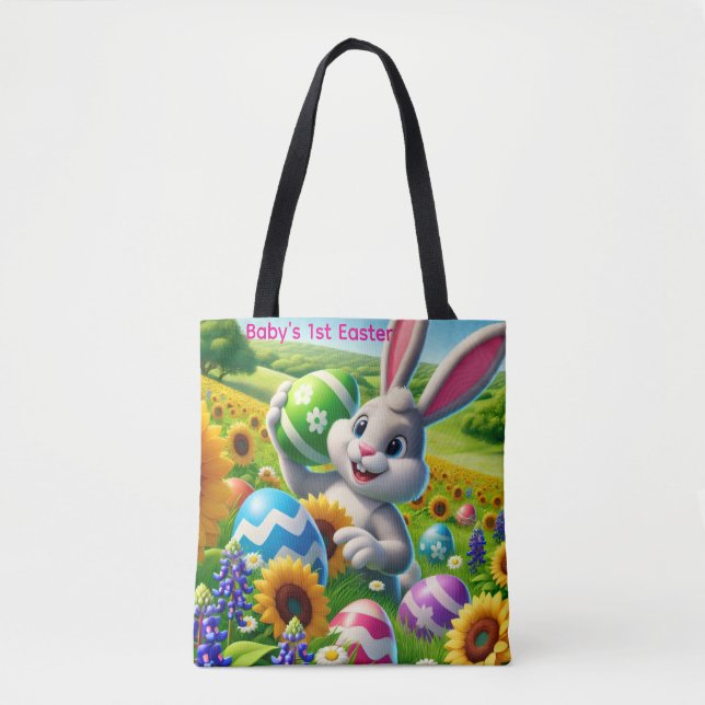 Bolsa Tote Baby's 1st Easter (Frente)