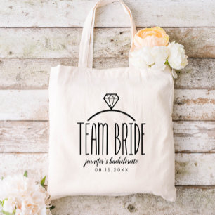 Bolsa Tote Bachelorette de Noiva da Equipe