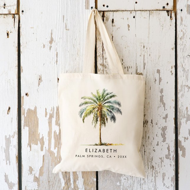 Bolsa Tote Bachelorette de Palmeira Tropical Russa Bacheloret (Criador carregado)