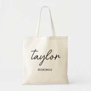 Bolsa Tote Bachelorette de Script Minimalista Moderno