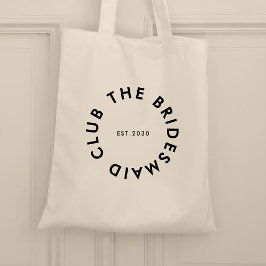 Bolsa Tote Bachelorette do Clube Bridesmaid