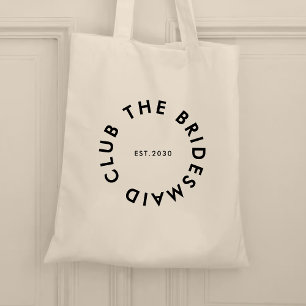 Bolsa Tote Bachelorette do Clube Bridesmaid