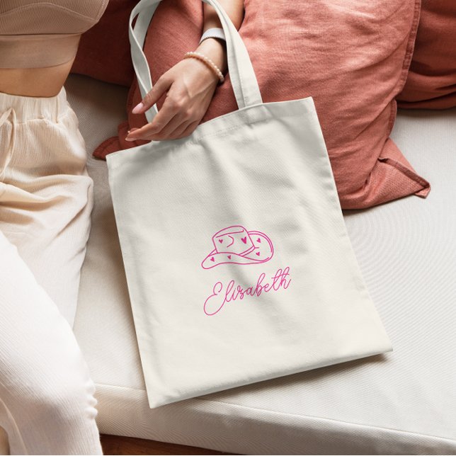 Bolsa Tote Bachelorette Personalizado De Cowgirl (Criador carregado)