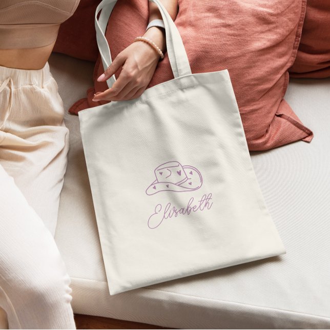 Bolsa Tote Bachelorette Personalizado De Cowgirl (Criador carregado)