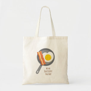 Bolsa Tote Bacon do café da manhã em café-da-manhã e Saco dos
