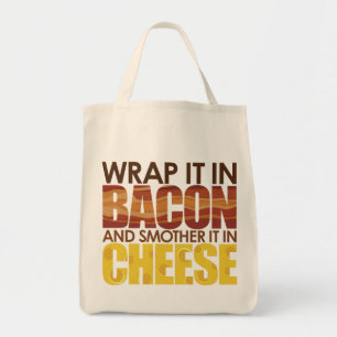Bolsa Tote Bacon e Queijo, POR FAVOR!