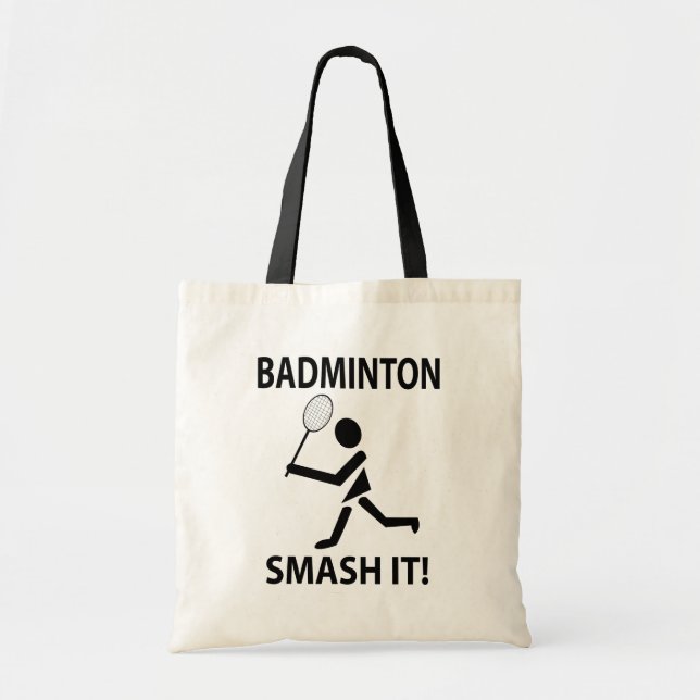 Bolsa Tote Badminton Racket Esmaga O Jogador Esportivo Badmin (Frente)