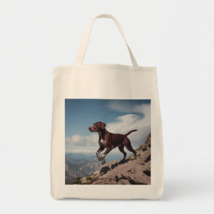 Bolsa Tote Bag alemão "GroceryTote Elegante de Ponteiro Curto