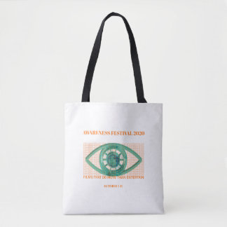 Bolsa Tote BAG (branco) do Festival de Cinema de Consciência
