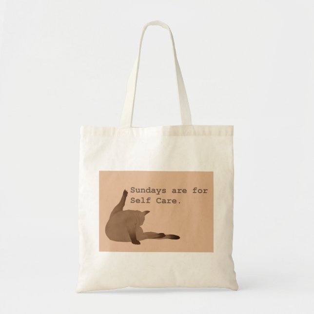 Bolsa Tote Bag - Cat funny Quote (Frente)