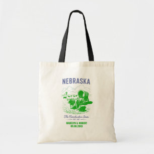 Bolsa Tote Bag de Boas-vindas de Nebraska, State Love