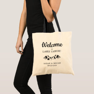 Bolsa Tote Bag de Boas-vindas do Casamento de Montanha LGBTQ
