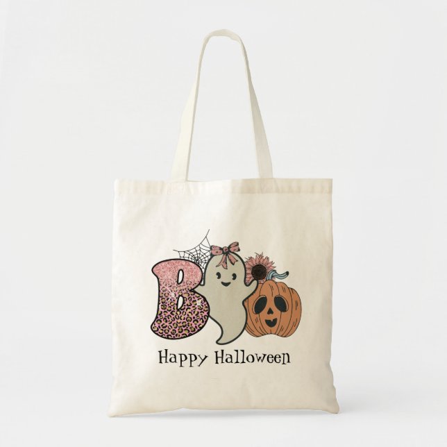 Bolsa Tote Bag de boo de Halloween (Frente)