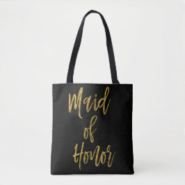 Bolsa Tote Bag de Casamento Dourado da madrinha de casamento