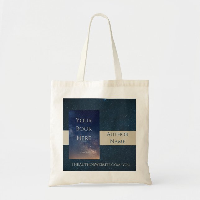 Bolsa Tote Bag de Cobrir do Livro do Autor de Assinatura do L (Frente)