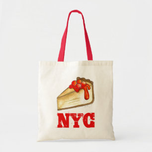 Bolsa Tote Bag de Comida de Queijo de Cereja de Nova Iorque N