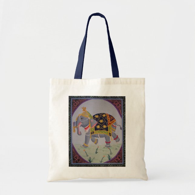 Bolsa Tote Bag de Elefante Indiano (Frente)