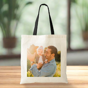 Bolsa Tote Bag de Fotografias Reutilizáveis de Lado Duplo