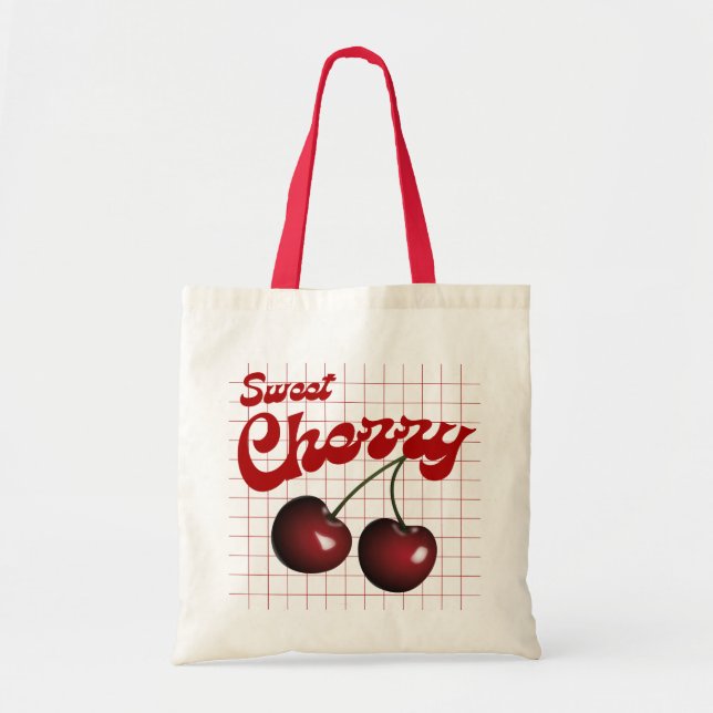 Bolsa Tote Bag de Fruta doce de cereja (Frente)