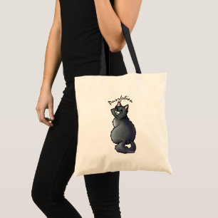 Bolsa Tote Bag de Gato Olhado Verde
