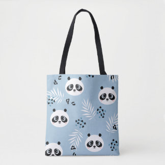Bolsa Tote Bag de Impressão de Animais de Panda Cuta