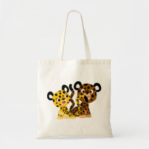 Bolsa Tote Bag de Jaguars, uma Bela Cartoon Flirtativista
