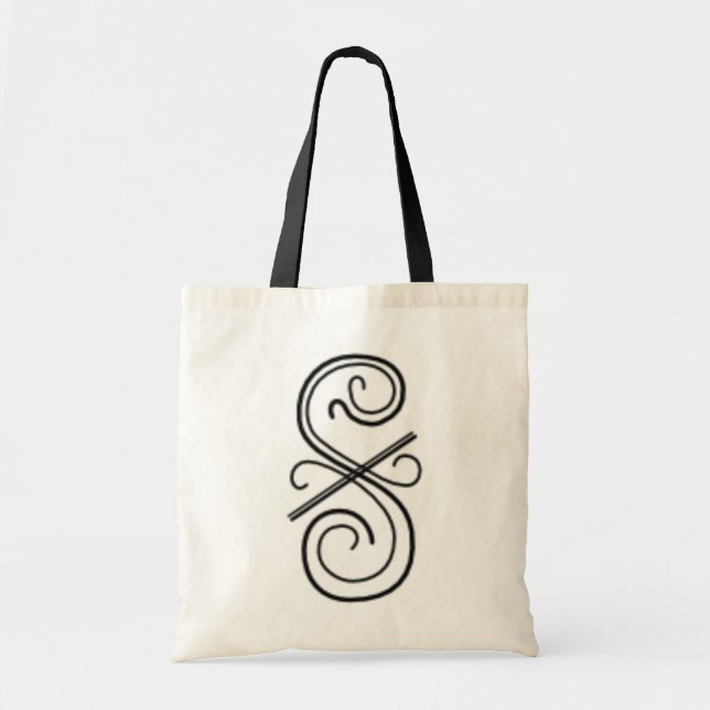 Bolsa Tote Bag de Linha Curva (Frente)
