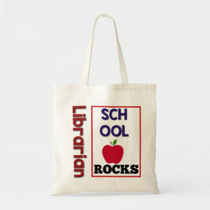 Bolsa Tote Bag de Rochas na Escola da Bibliotecária