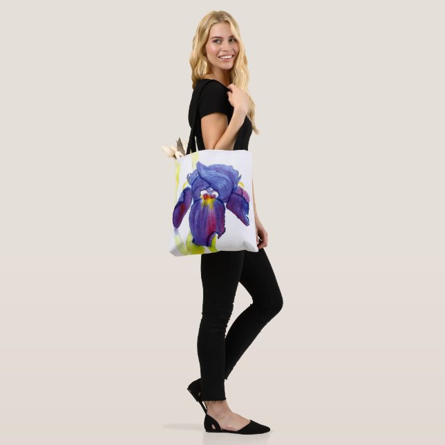 Bolsa Tote Bag de Toalha de Aquarela em Púrpura (No(a) Modelo)