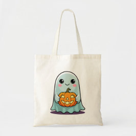 Bolsa Tote Bag de Tocha Fantasma do Dia das Bruxas