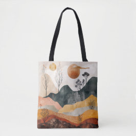 Bolsa Tote Bag de Toia da Paisagem abstrato