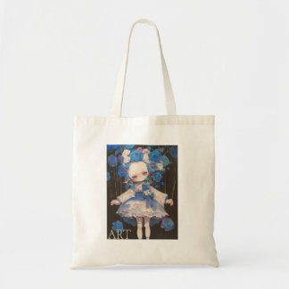 Bolsa Tote Bag de Topete de Rapariga Azul ART