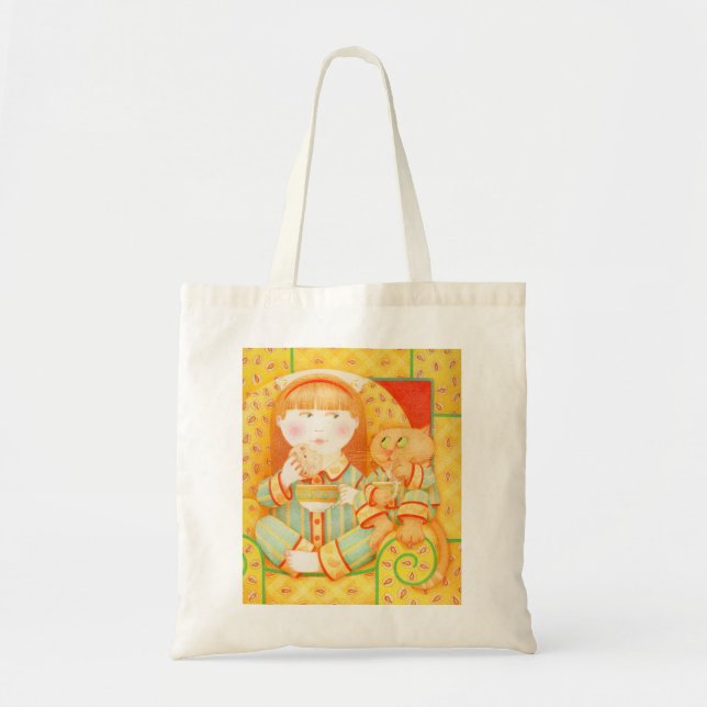 Bolsa Tote Bag de Tota de Orçamento SNACK BEDTIME (Frente)