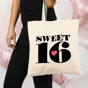 Bolsa Tote Bag de Tote de Aniversário do 16.º Aniversário