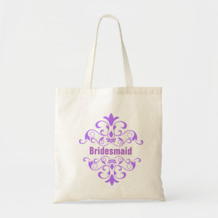Bolsa Tote Bag de Tote de Casamento de Bridesmaid da Lavanda