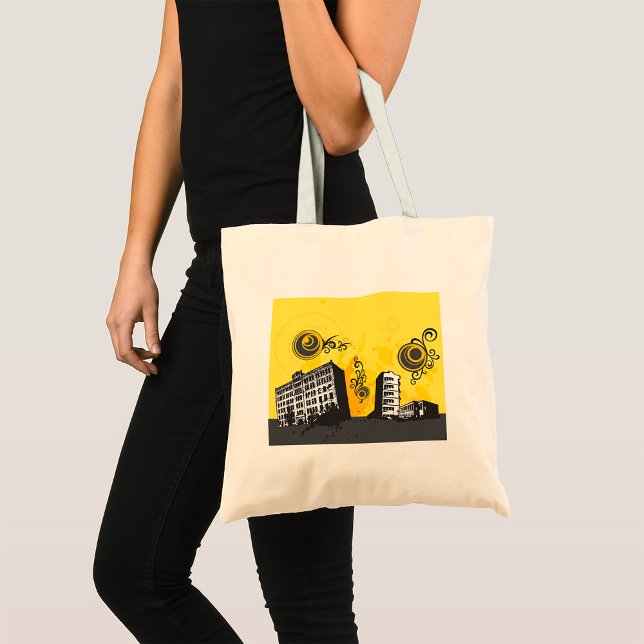 Bolsa Tote Bag de Tote de Cena Urbana (Criador carregado)