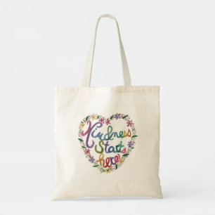 Bolsa Tote Bag de Tote de Coração com Aquarela