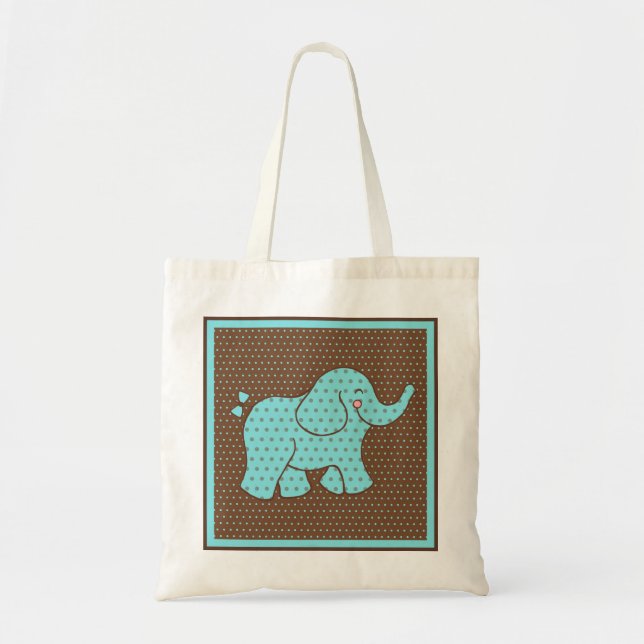 Bolsa Tote Bag de Tote de Elefante Bebê (Frente)