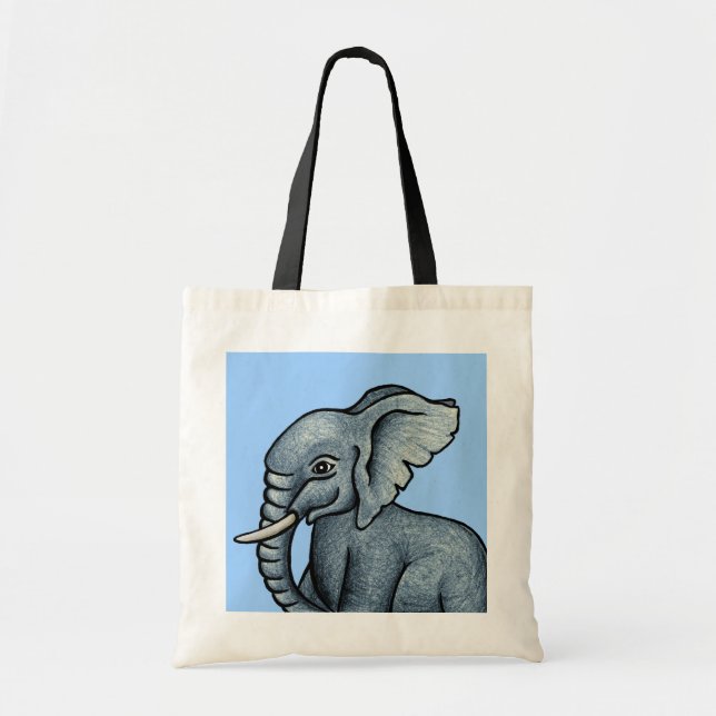 Bolsa Tote Bag de Tote de Elefante Bebê (Frente)