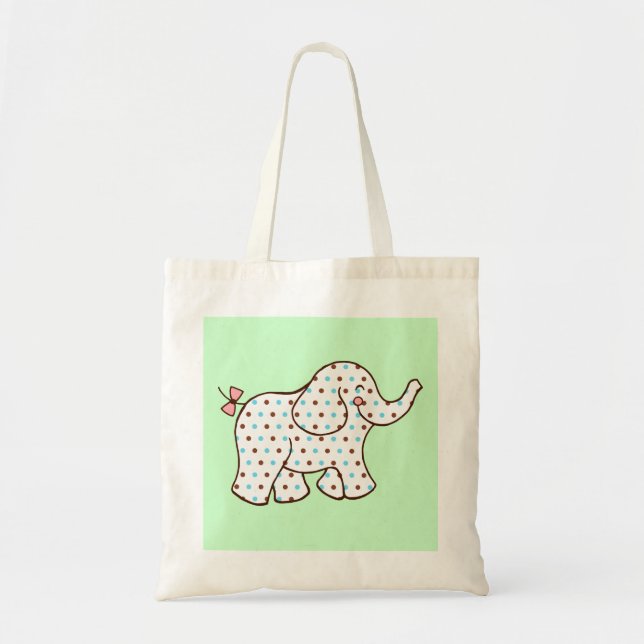 Bolsa Tote Bag de Tote de Elefante Bebê (Frente)